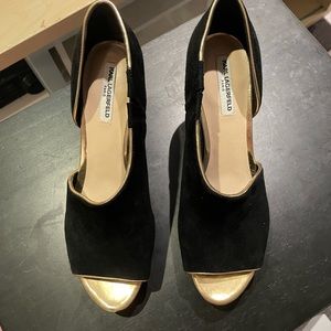Womens black and gold heels